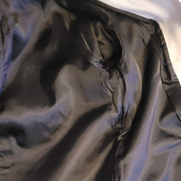 NWOT/ Vintage 1960's Leather White Coat - Picture 7 of 8